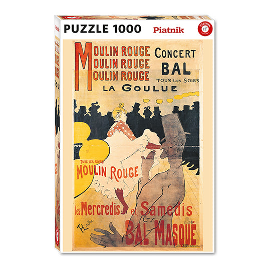 Toulouse-Lautrec La Goulue 1000 Piece Jigsaw Puzzle by Piatnik - 1