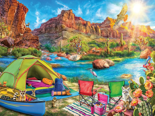 Canyon Camping 1500 Piece Jigsaw Puzzle by Ravensburger