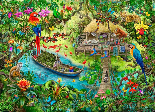 Escape Puzzle Kids: Jungle 368 Piece Jigsaw Puzzle by Ravensburger - 1