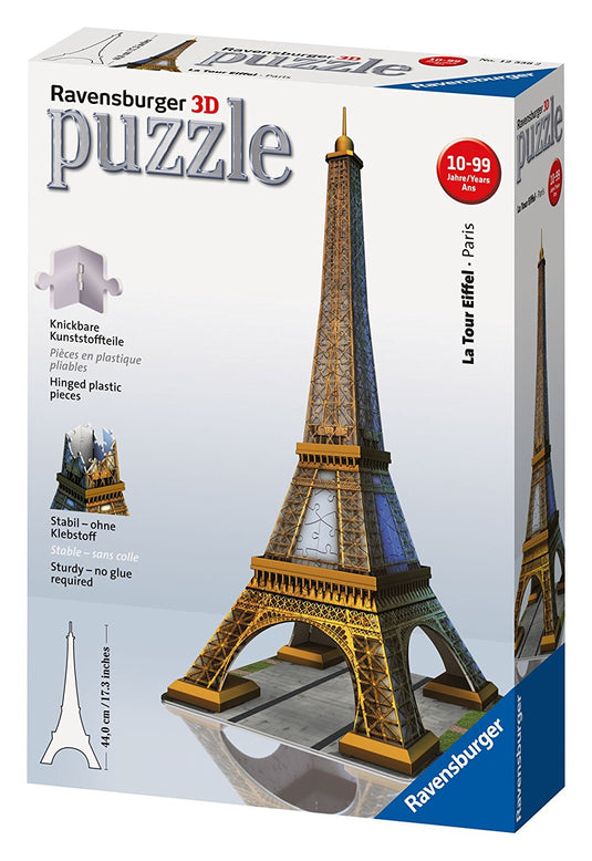 Eiffel Tower 216 Piece 3D Jigsaw Puzzle by Ravensburger - 1