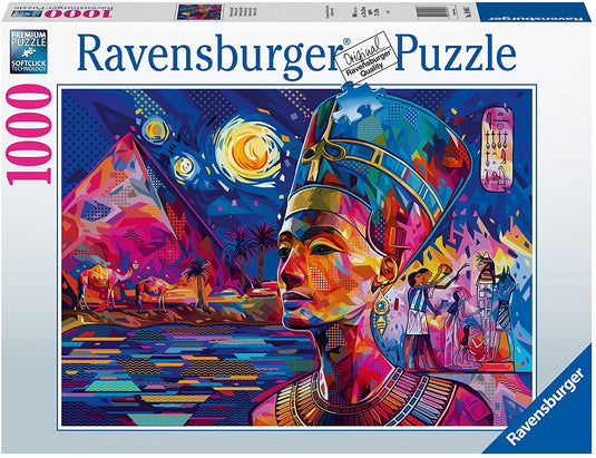 Nefertiti on the Nile 1000 Piece Jigsaw Puzzle by Ravensburger - 2