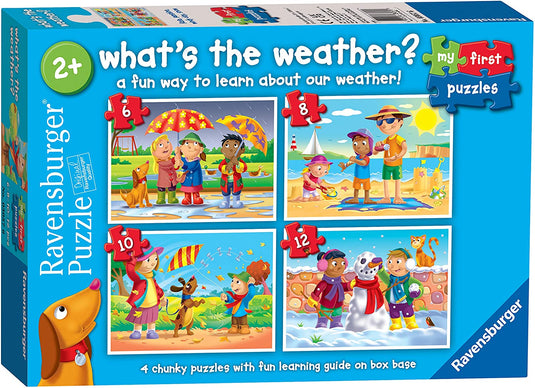 My First Puzzle What's the Weather 6, 8, 10, 12 Piece Jigsaw Puzzles by Ravensburger - 1