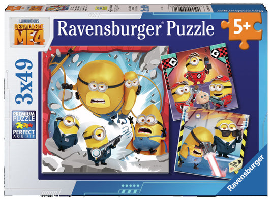 Despicable Me 4 3x49 Piece Jigsaw Puzzles by Ravensburger