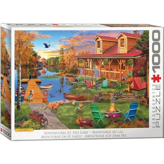 Adventures at Lake by MacLean 1000 Piece Jigsaw Puzzle by Eurographics - 1