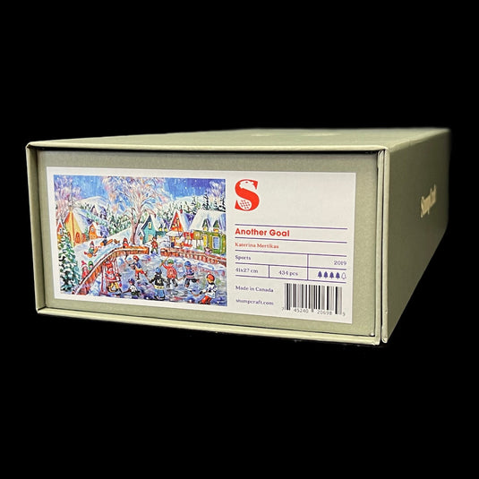 Another Goal by Katerina Mertikas 424 Piece Wooden Jigsaw Puzzle by Stumpcraft