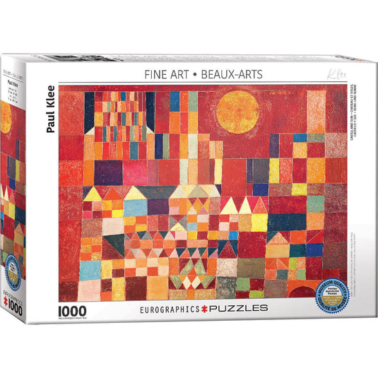 Castle and Sun by Paul Klee 1000 Piece Jigsaw Puzzle by Eurographics - 1