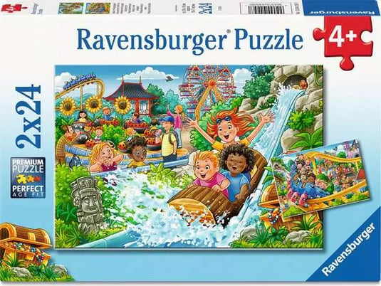 Amusement Park 2x24 Piece Jigsaw Puzzle by Ravensburger