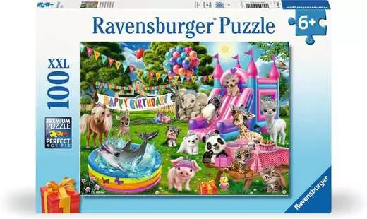 Tiara Birthday Party 100 Piece Jigsaw Puzzle by Ravensburger - 1