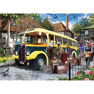 Catching the Bus 500 Piece Jigsaw Puzzle by Falcon - 2