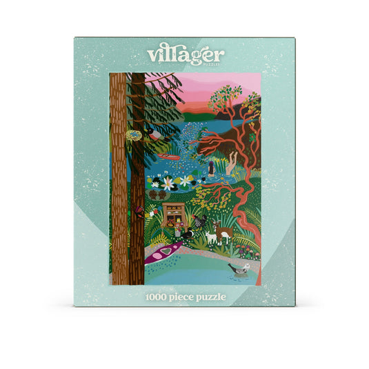 Salt Spring Island Swim 1000 Piece Jigsaw Puzzle by Villager Puzzles - 1