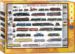 History of Trains 1000 Piece Jigsaw Puzzle by Eurographics - 1