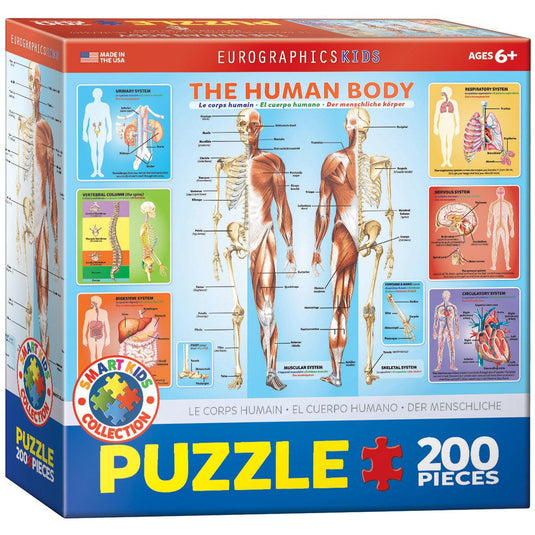 The Human Body 200 Piece Jigsaw Puzzle by Eurographics - 1