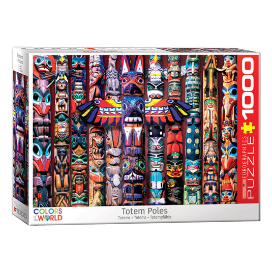 Totem Poles by Jason Taylor 1000 Piece Jigsaw Puzzle by Eurographics - 1