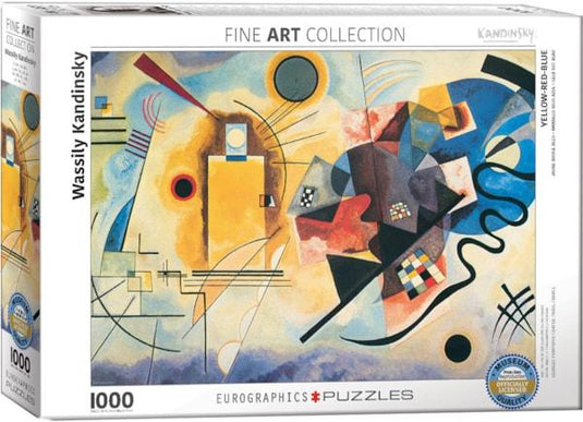 Yellow-Red-Blue by Kandinsky 1000 Piece Jigsaw Puzzle by Eurographics - 1