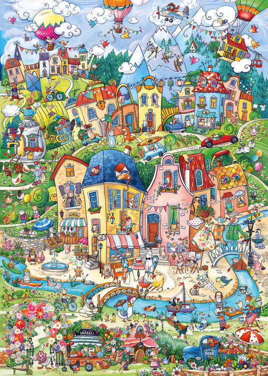 Good Morning!, Berman 1000 Piece Jigsaw Puzzle by Heye - 2