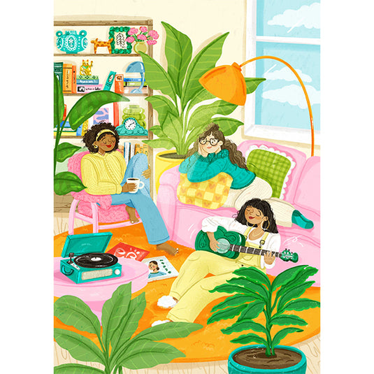 Hanging Out 1000 Piece Jigsaw Puzzle by Holiyay - 2