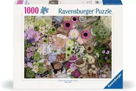 Colorful Floral Love 1000 Piece Jigsaw Puzzle by Ravensburger - 1