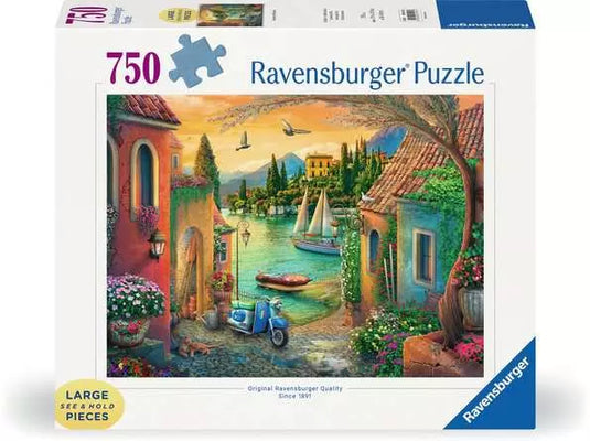 European Villa Views 750 Piece Jigsaw Puzzle by Ravensburger - 1