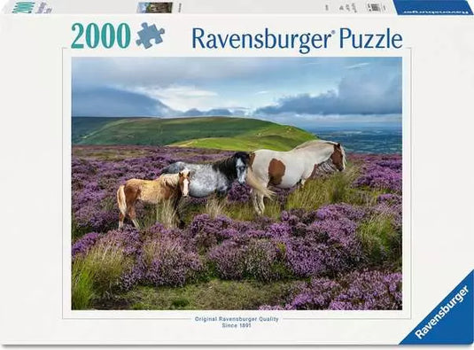 Wild Horses in the Heather 2000 Piece Jigsaw Puzzle by Ravensburger