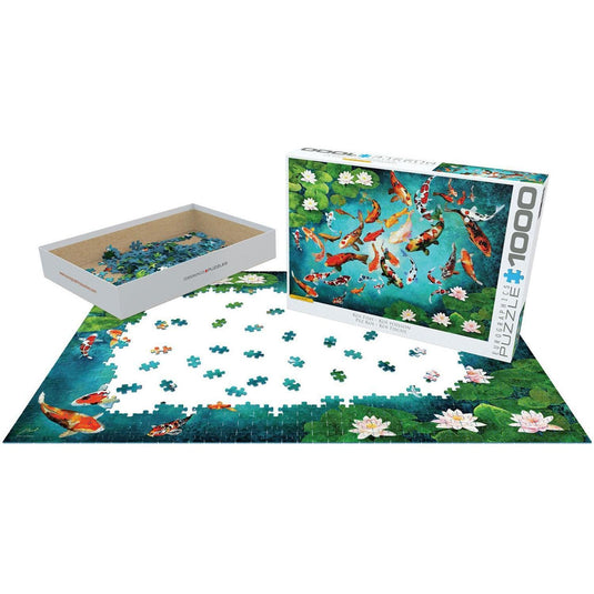 Colorful Koiscape 1000 Piece Jigsaw Puzzle by Eurographics - 3