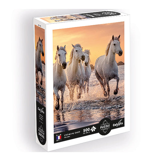 Galloping Horses 500 Piece Jigsaw Puzzle by Sentosphere - 1