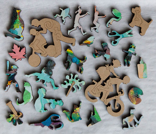 Treerific by Lukas Robillard 232 Piece Wooden Jigsaw Puzzle by Stumpcraft