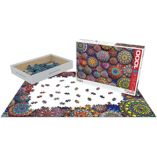 Meditative Mandala Stones 1000 Piece Jigsaw Puzzle by Eurographics - 3