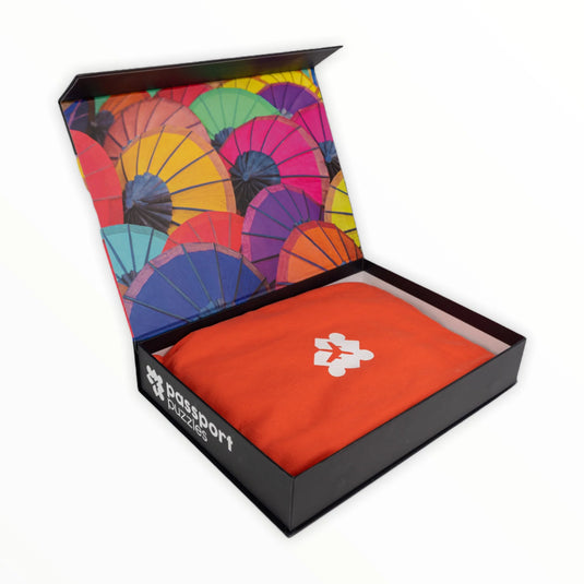 Market Parasols 1000 Piece Jigsaw Puzzle by Passport Puzzles