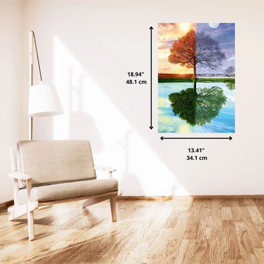 The Tree Of The 4 Seasons 500 Piece Jigsaw Puzzle by Schmidt Puzzle - 2