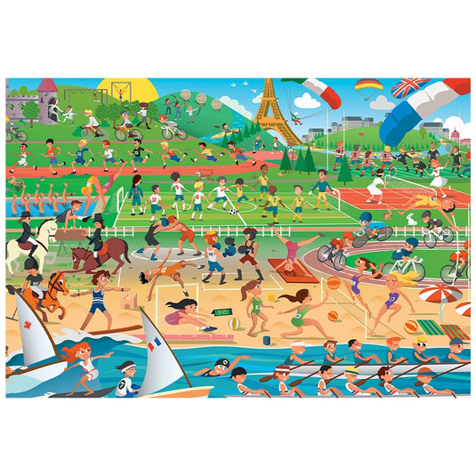 Summer Sports 200 Piece Jigsaw Puzzle by Sentosphere - 2