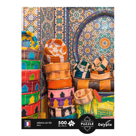 Medina Of Fez - Morocco 500 Piece Jigsaw Puzzle by Sentosphere - 3