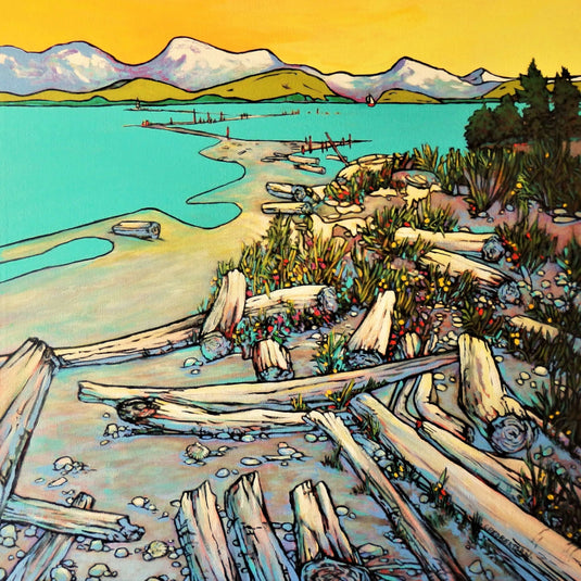 Sidney Spit by Catherine Robertson 70 Piece Wodden Jigsaw Puzzle by Stumpcraft