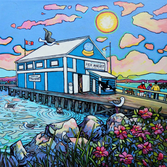 Sidney in Summer by Catherine Robertson 76 Piece Wodden Jigsaw Puzzle by Stumpcraft