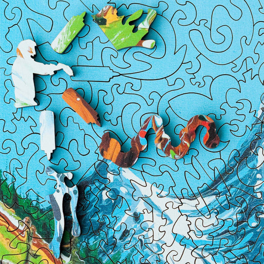 I Will Go There by Serge Dube 445 Piece Wooden Jigsaw Puzzle by Stumpcraft