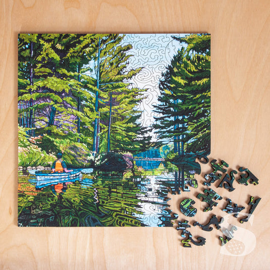 25-Year Journey by Janet K. MacKay 258 Piece Wooden Jigsaw Puzzle by Stumpcraft