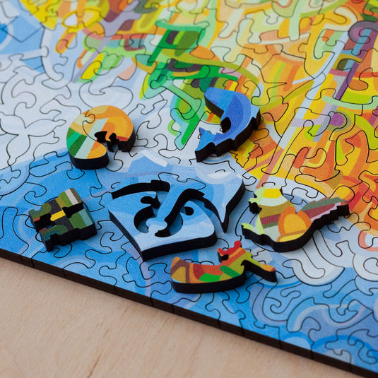 Falling by Mandy Budan 461 Piece Wooden Jigsaw Puzzle by Stumpcraft