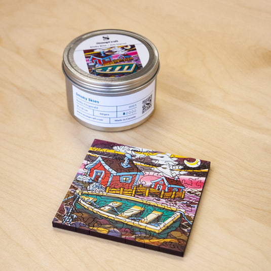 Smoky Skies by Reilly Fitzgerald 60 Piece Wooden Jigsaw Puzzle by StumpCraft