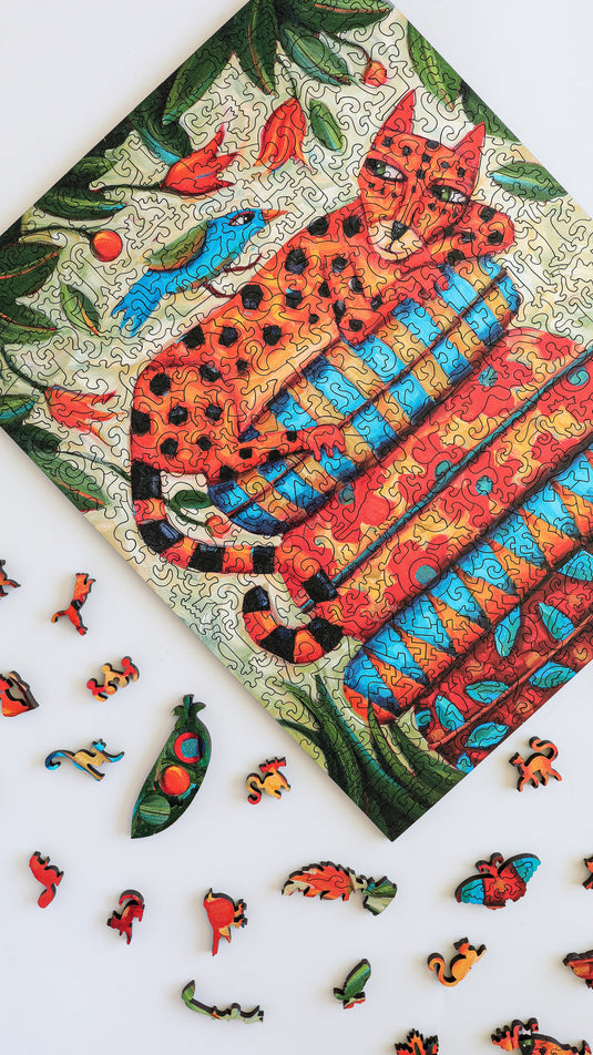Indulgence by Cindy Revell 444 Piece Wooden Jigsaw Puzzle by Stumpcraft