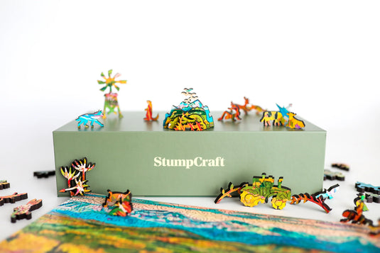Heading West by Alison Philpotts 388 Piece Wooden Jigsaw Puzzle by Stumpcraft