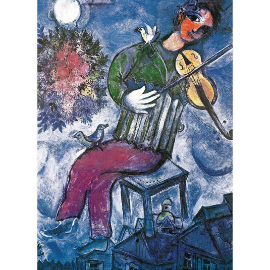 The Blue Violinist by Chagall 1000 Piece Jigsaw Puzzle by Eurographics - 2
