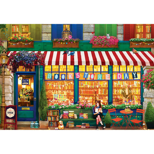 The Old Bookstore byOlena 2000 Piece Jigsaw Puzzle by Eurographics - 2