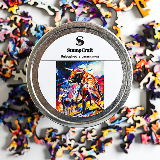 Unleashed by Dimitri Sirenko 51 Piece Wodden Jigsaw Puzzle by Stumpcraft