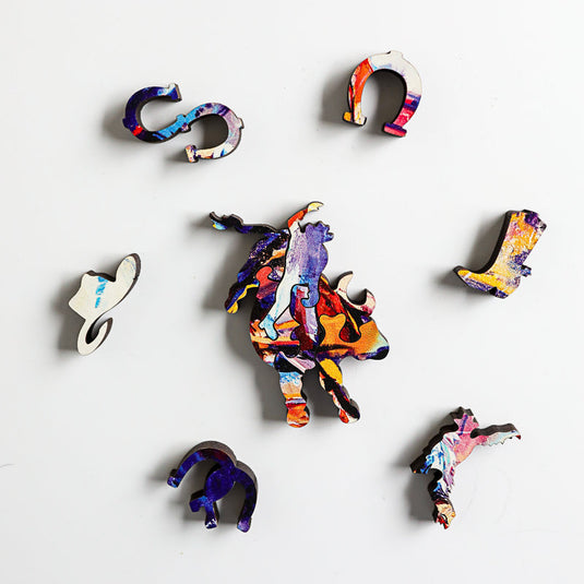 Unleashed by Dimitri Sirenko 51 Piece Wodden Jigsaw Puzzle by Stumpcraft