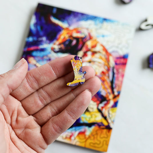 Unleashed by Dimitri Sirenko 51 Piece Wodden Jigsaw Puzzle by Stumpcraft