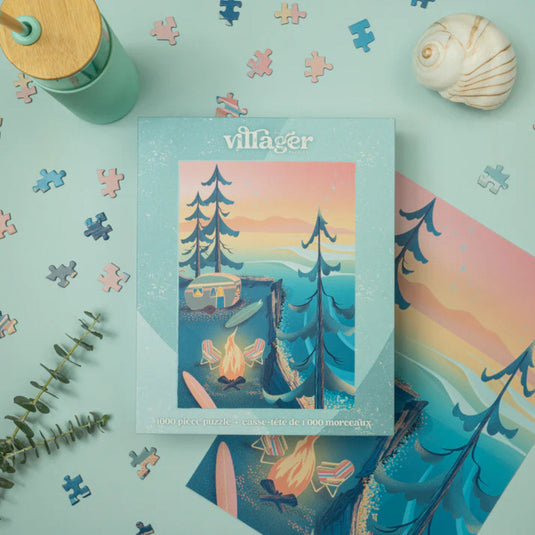 Coastal Camping 1000 Piece Jigsaw Puzzle by Villager Puzzles - 3