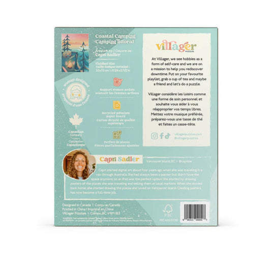 Coastal Camping 1000 Piece Jigsaw Puzzle by Villager Puzzles - 2