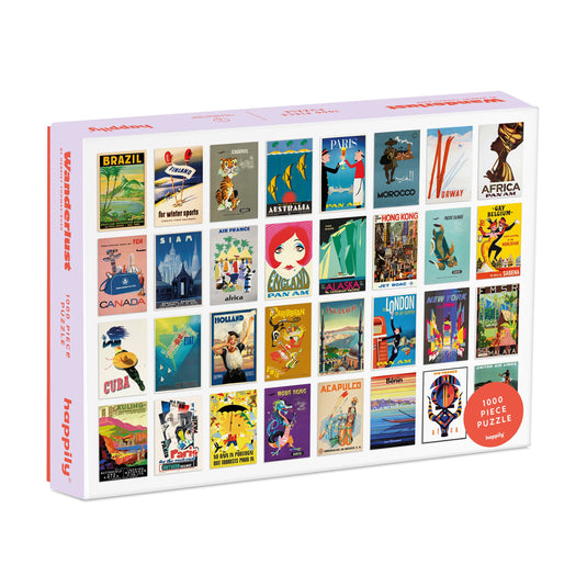 Wanderlust 1000 Piece Jigsaw Puzzle by Happily - 1