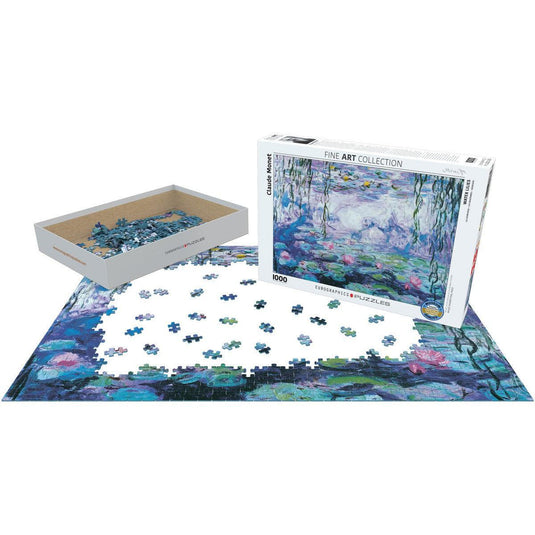 Waterlilies by Claude Monet 1000 Piece Jigsaw Puzzle by Eurographics - 3