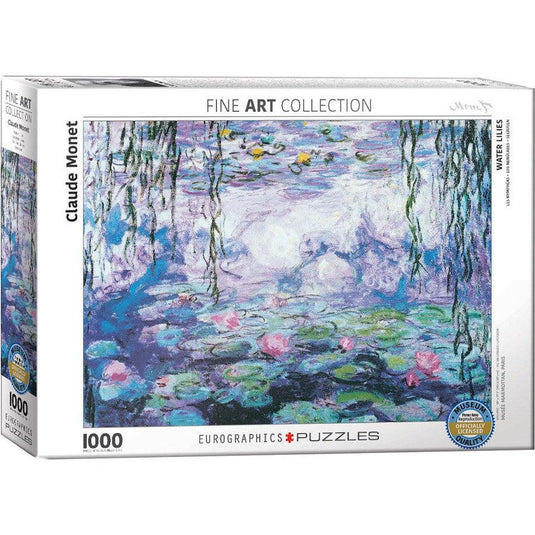 Waterlilies by Claude Monet 1000 Piece Jigsaw Puzzle by Eurographics - 1