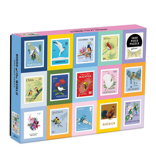 Birds of the World 1000 Piece Jigsaw Puzzle by Galison - 1